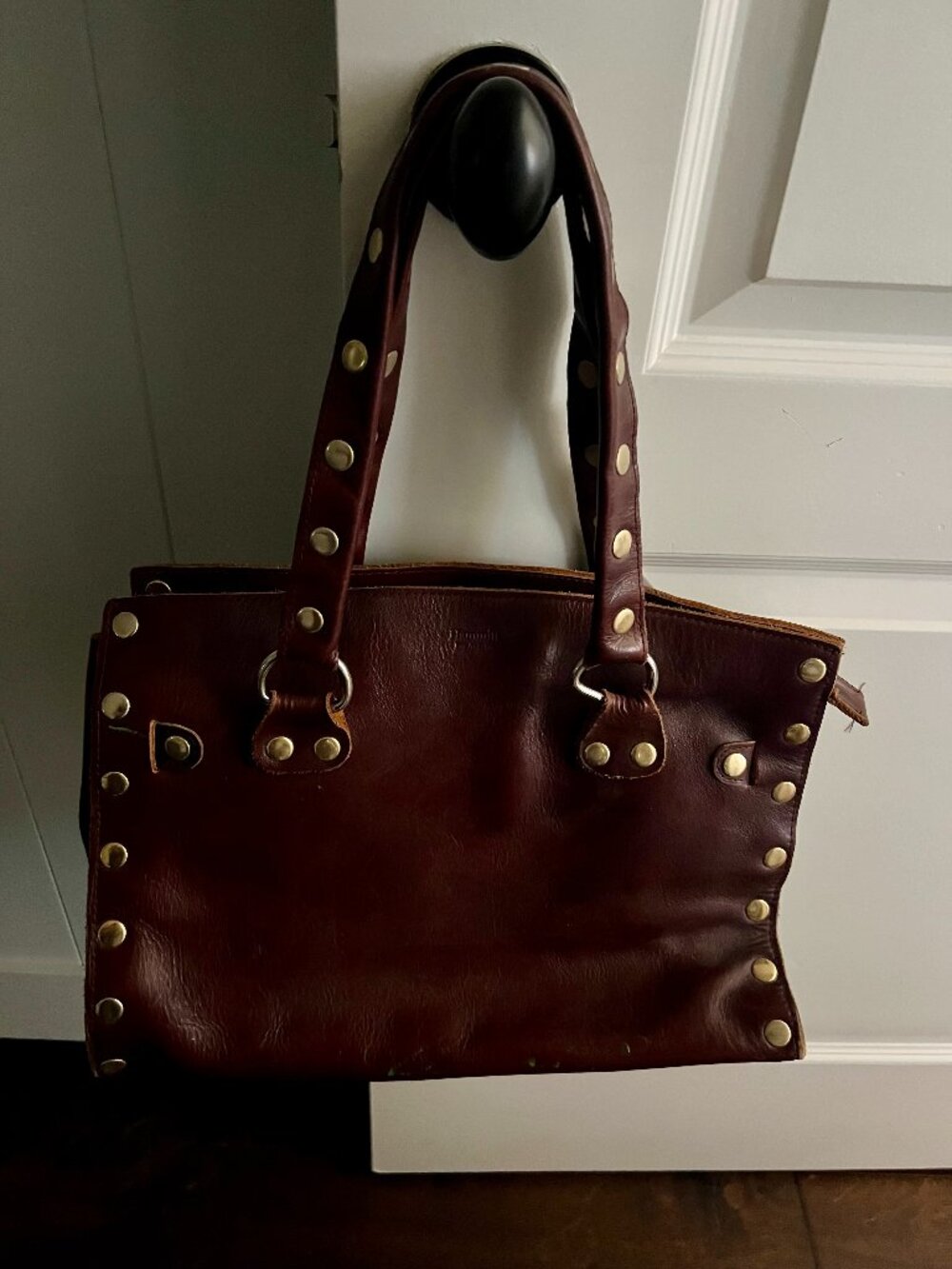 Rare Retired HAMMITT LA Leather Studded Tote